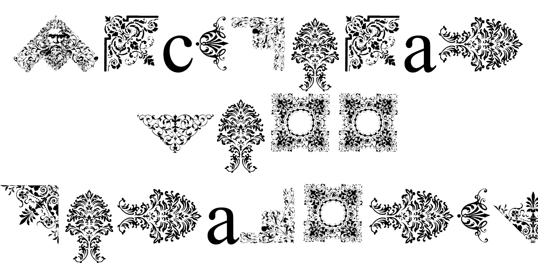 Victorian Free Ornaments font download