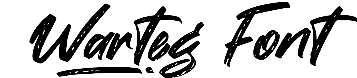 Warteg Brush Font download