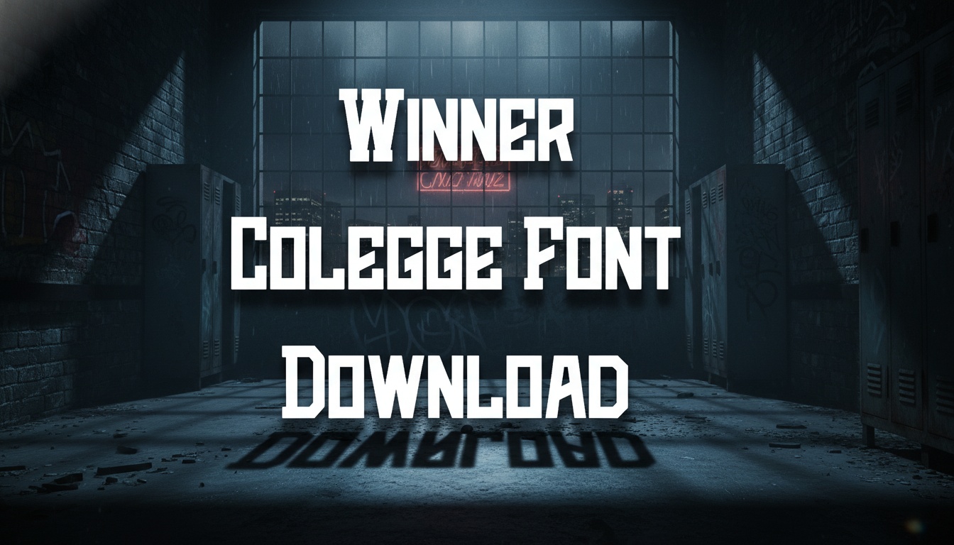 Winner Colegge Font download
