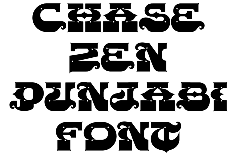 chase zen punjabi Font download