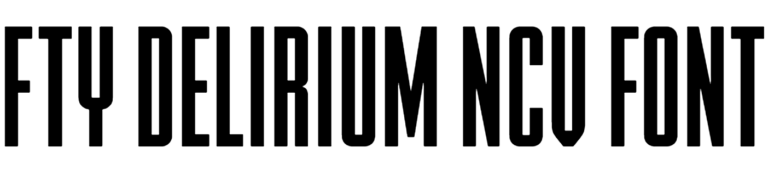 fty delirium ncv font download
