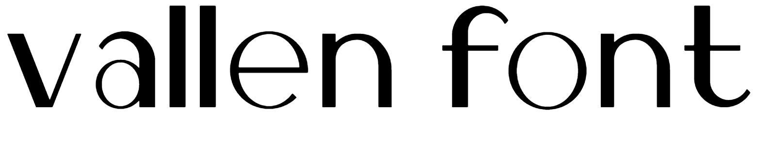 Vallen font free download