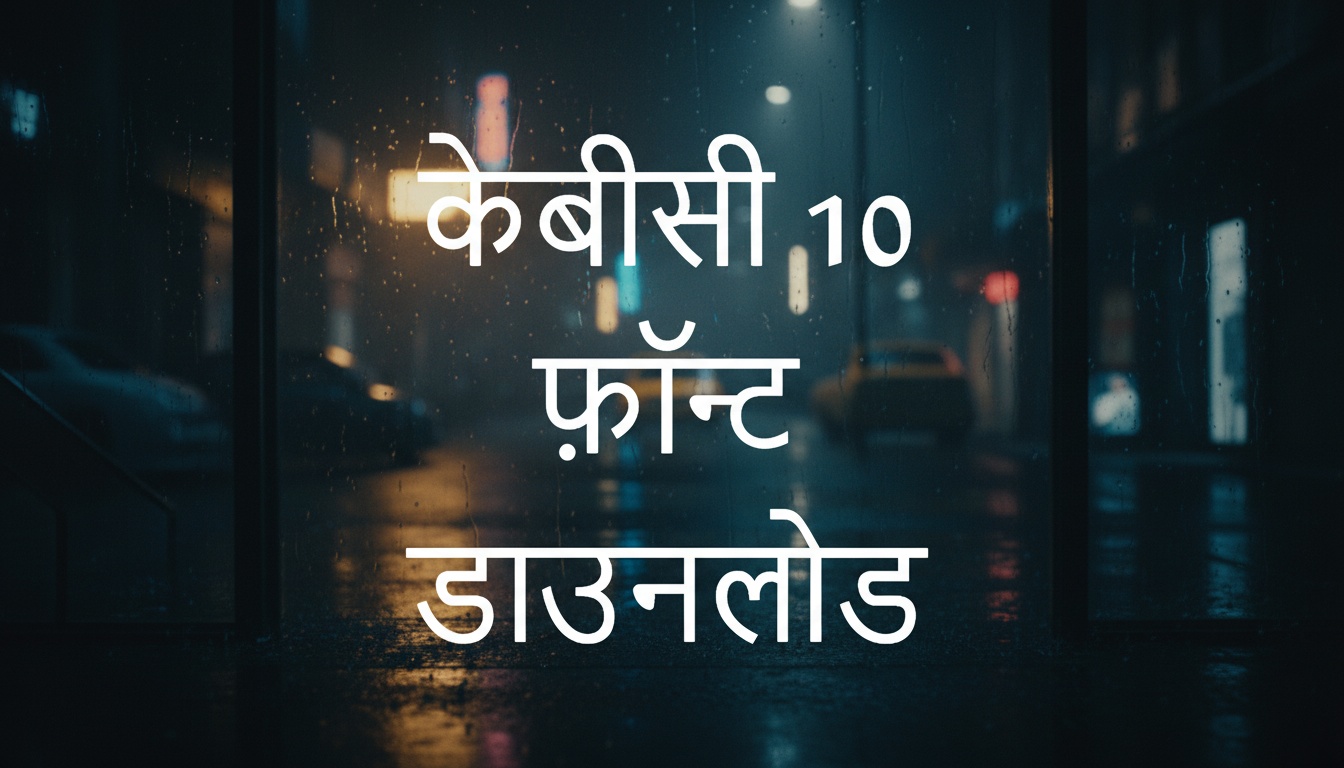 केबीसी 10 फ़ॉन्ट डाउनलोड