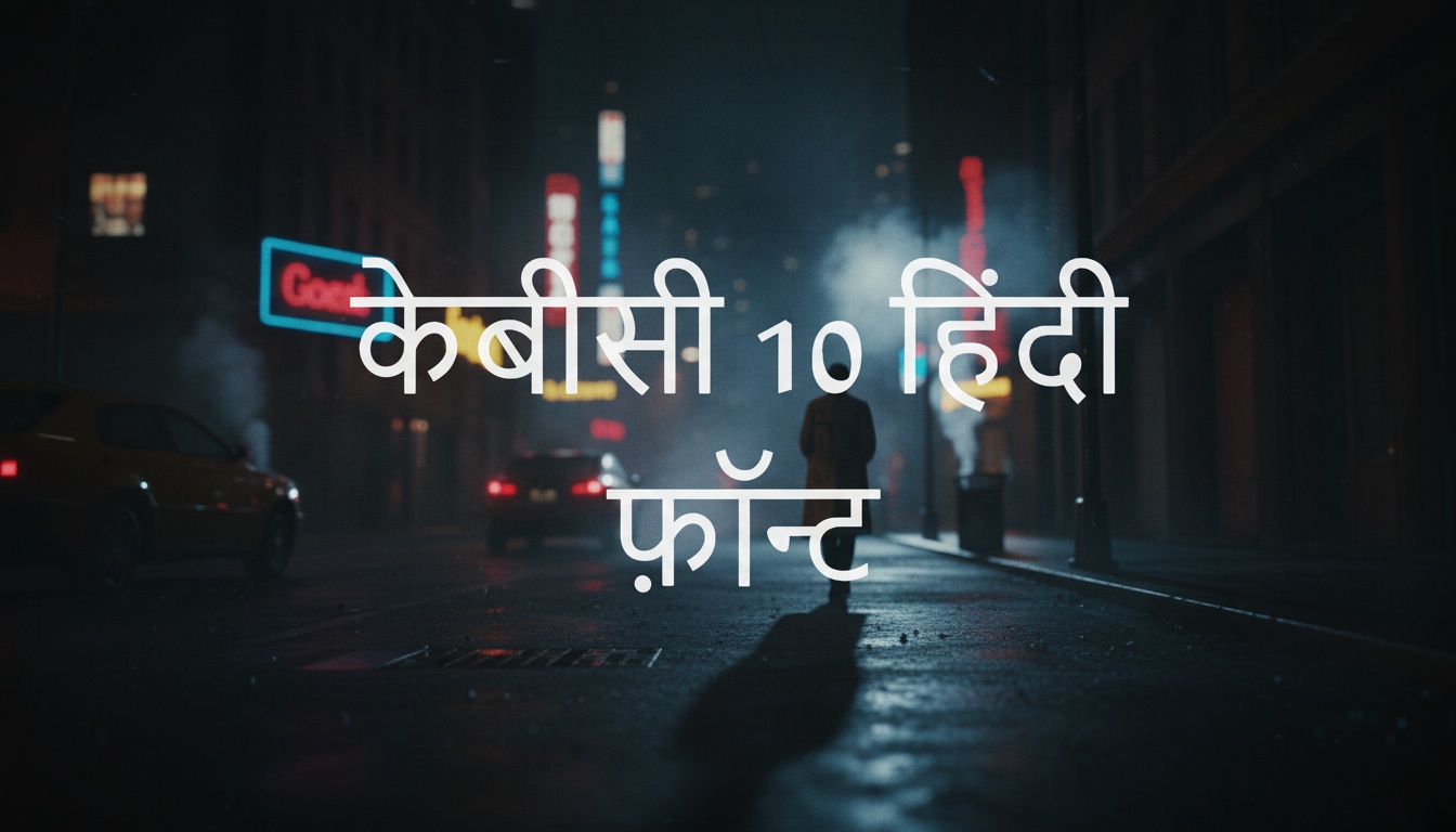 केबीसी 10 हिंदी फ़ॉन्ट