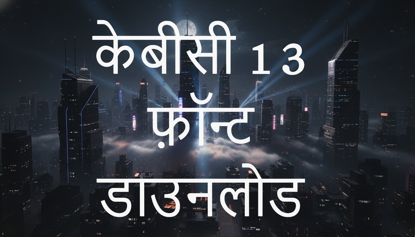 केबीसी 13 फ़ॉन्ट डाउनलोड