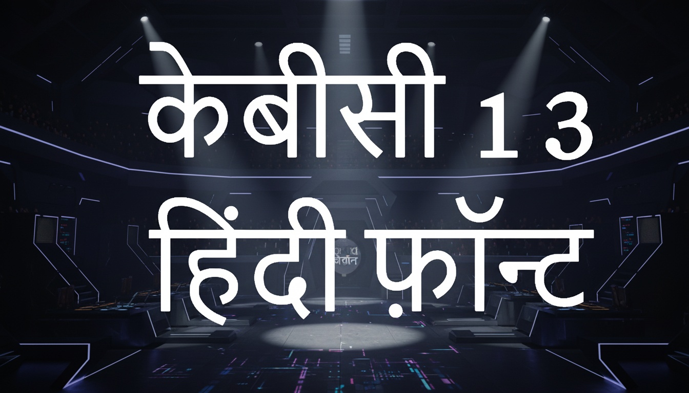 केबीसी 13 हिंदी फ़ॉन्ट