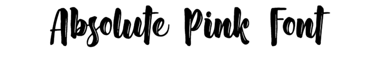 Absolute Pink Font Download