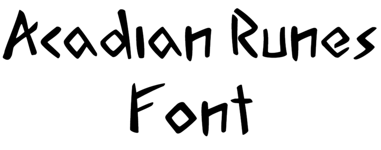 Acadian Runes Font Download, Elvish