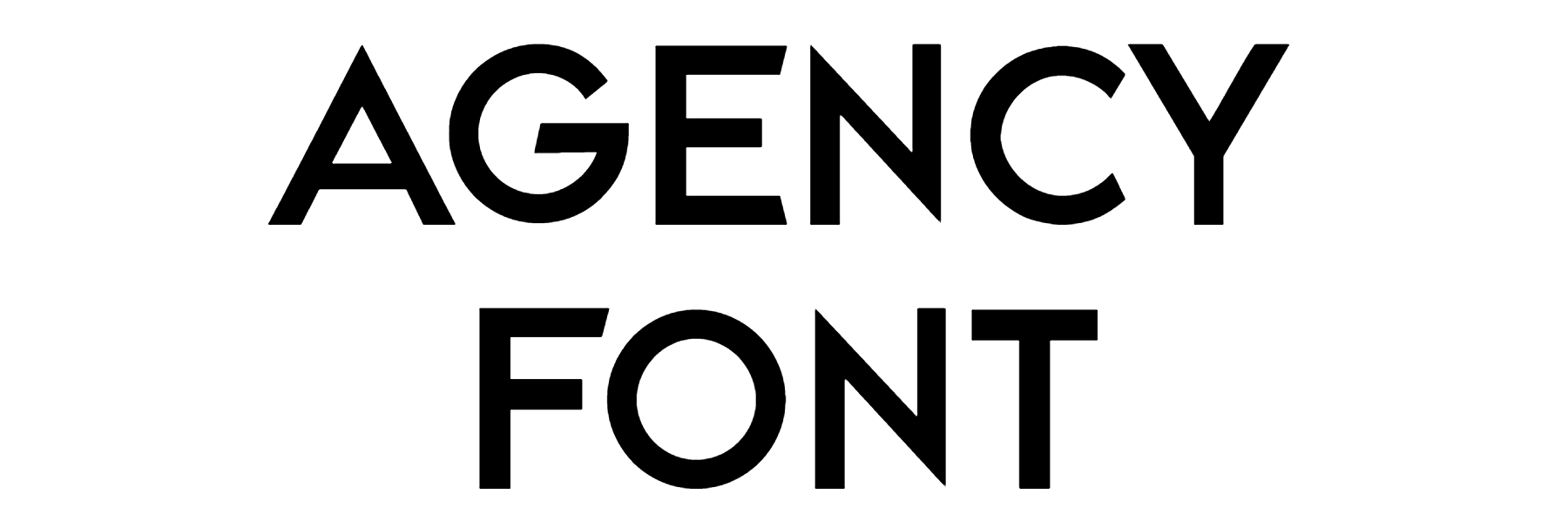 Agency Font free Download