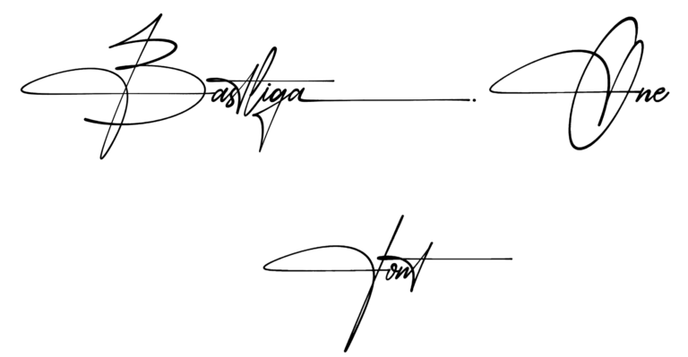 Bastliga One Font free Download, #Signature Font