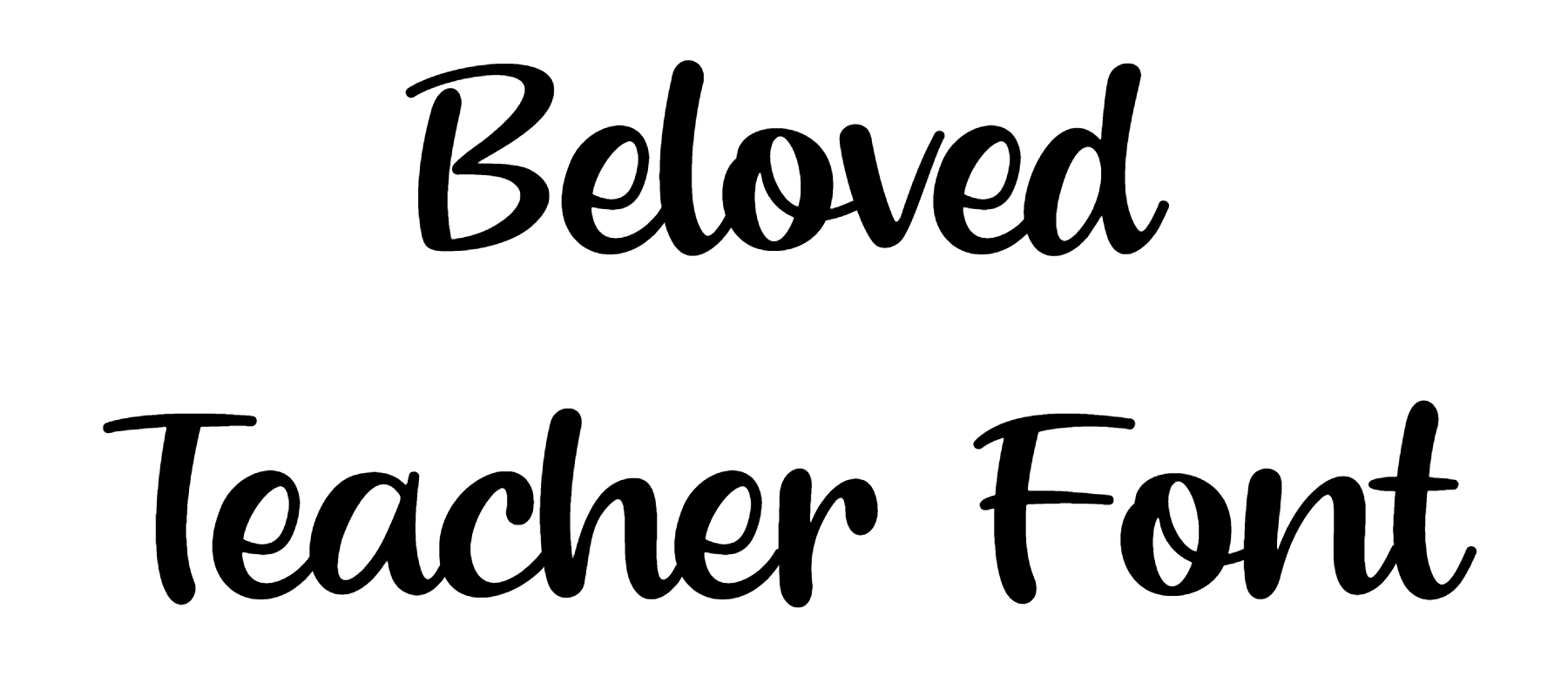 Beloved Teacher Font Download