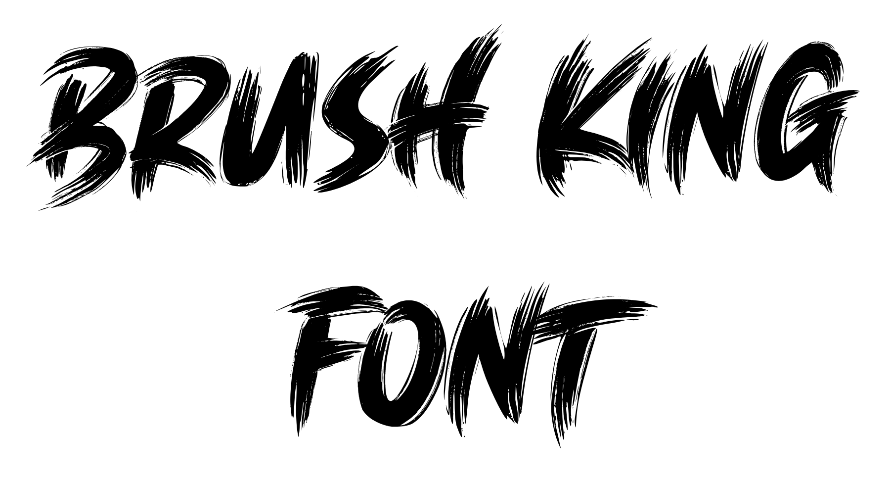 Brush King Font Download, #Brush Calligraphy