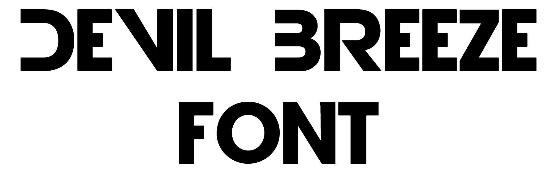 Devil Breeze Font preview