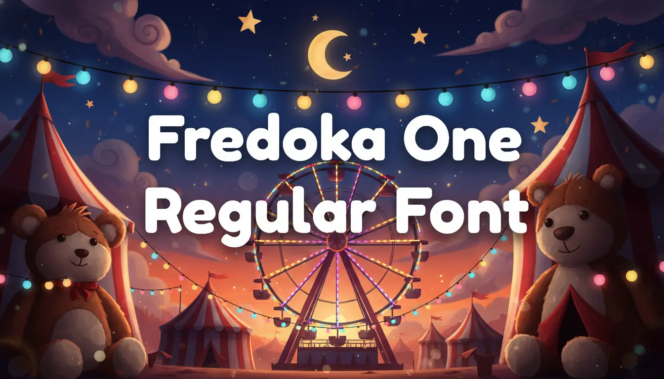 Fredoka One Regular bold Font