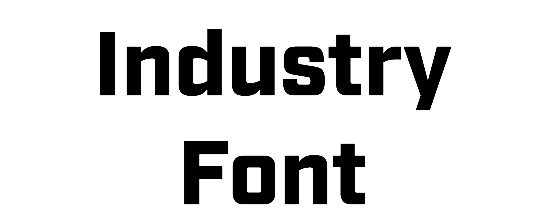 Industry Font Download
