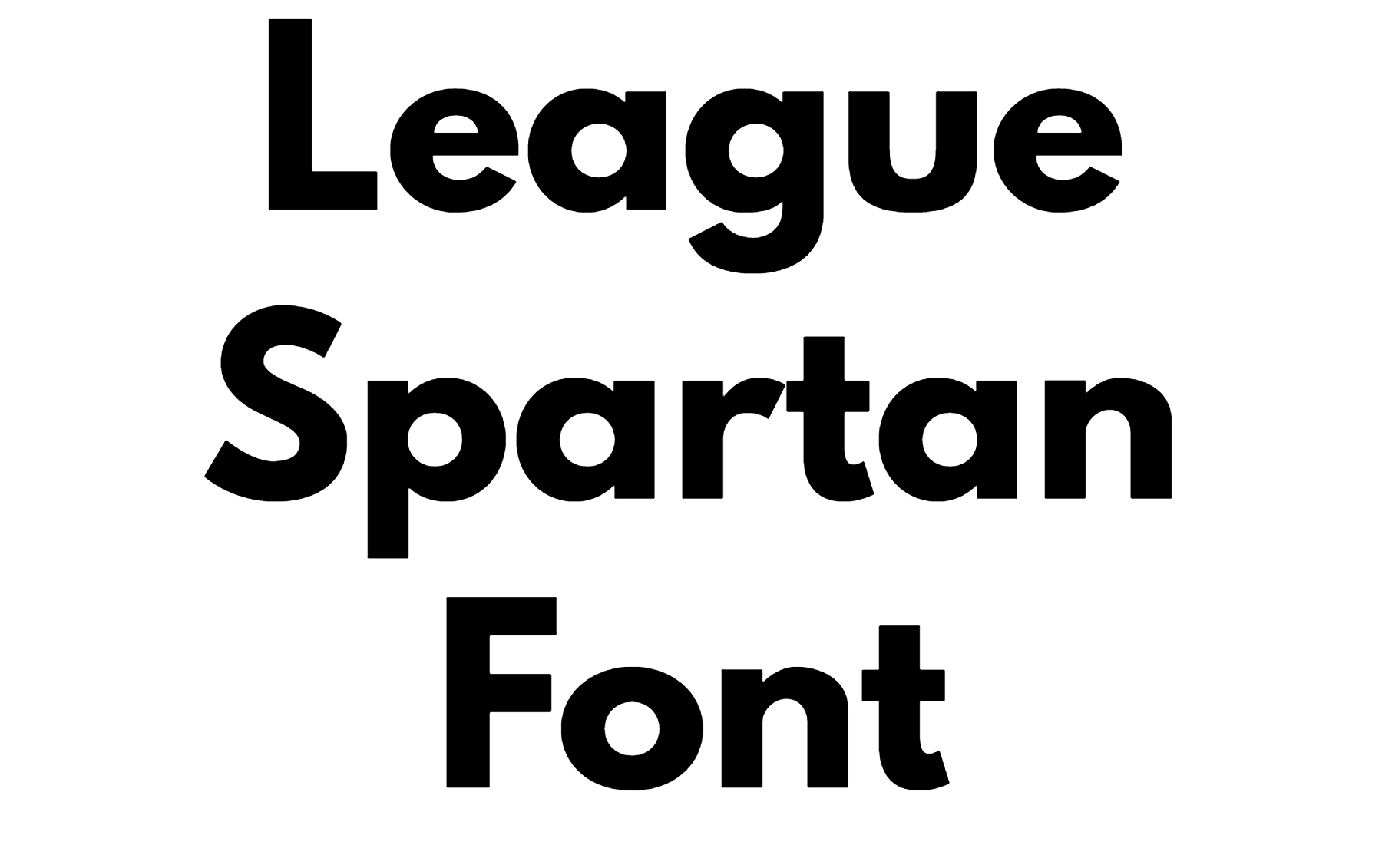 League Spartan Font Download