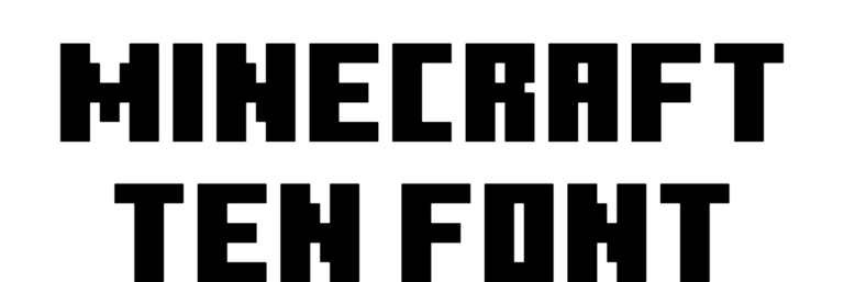 Minecraft Ten Font Download