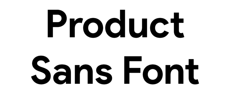 Product Sans Font Download