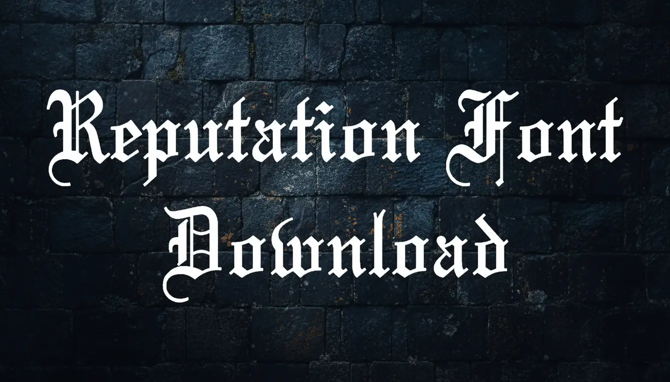 Reputation Font Download