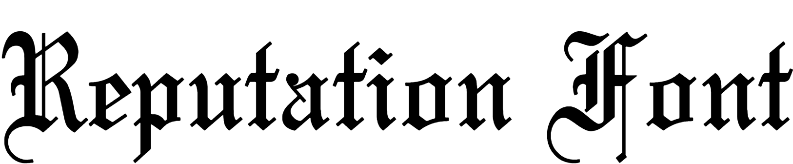 Reputation Font Download
