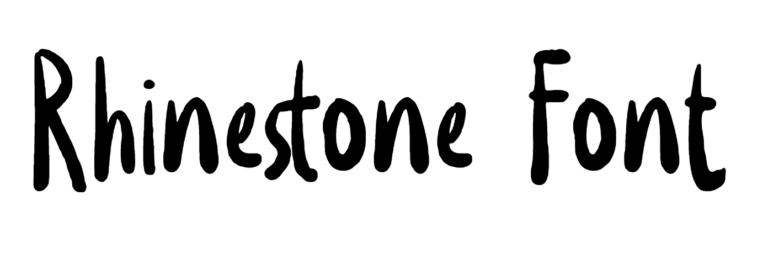 Rhinestone Font Download