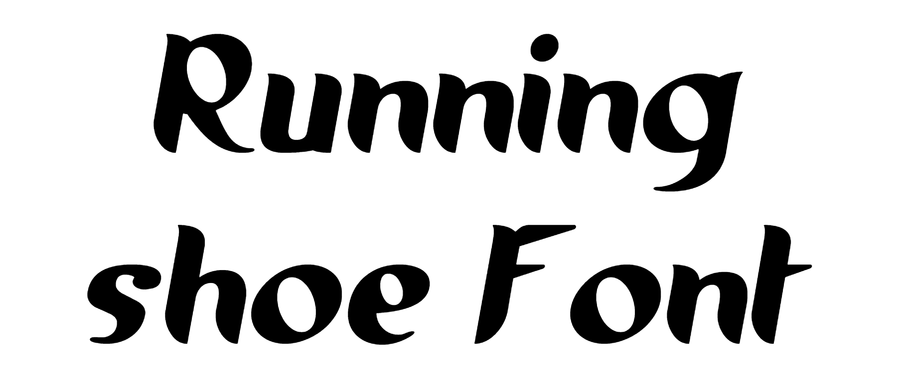Running shoe Font Download