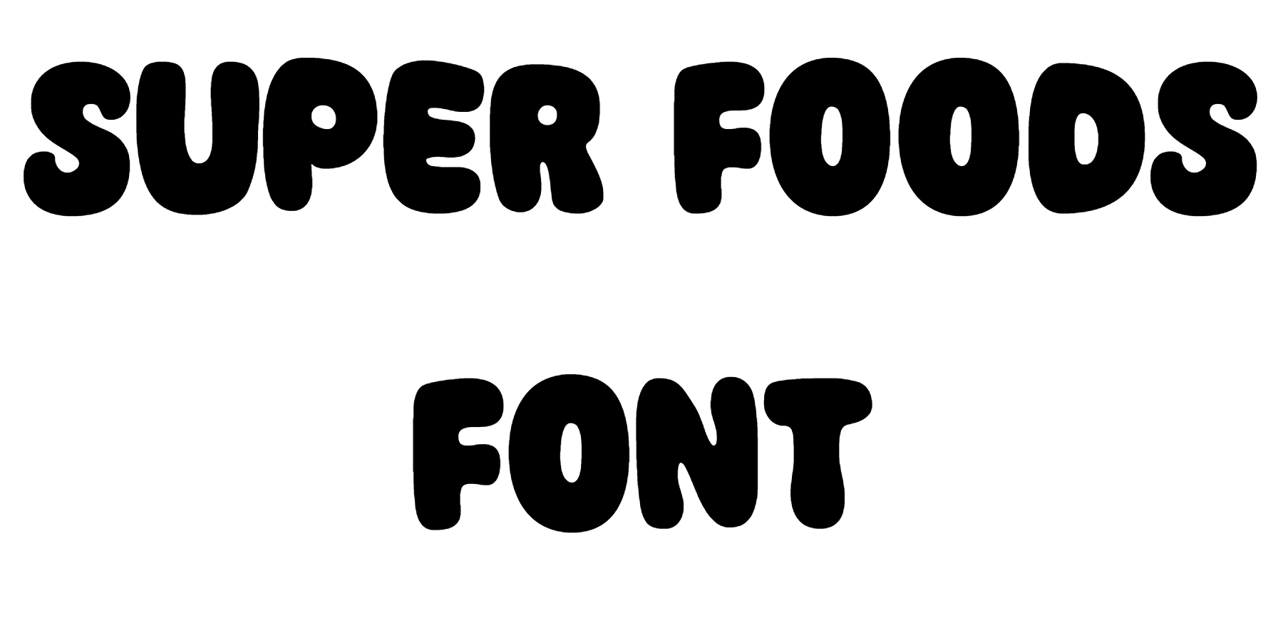 Super Foods Font free Download