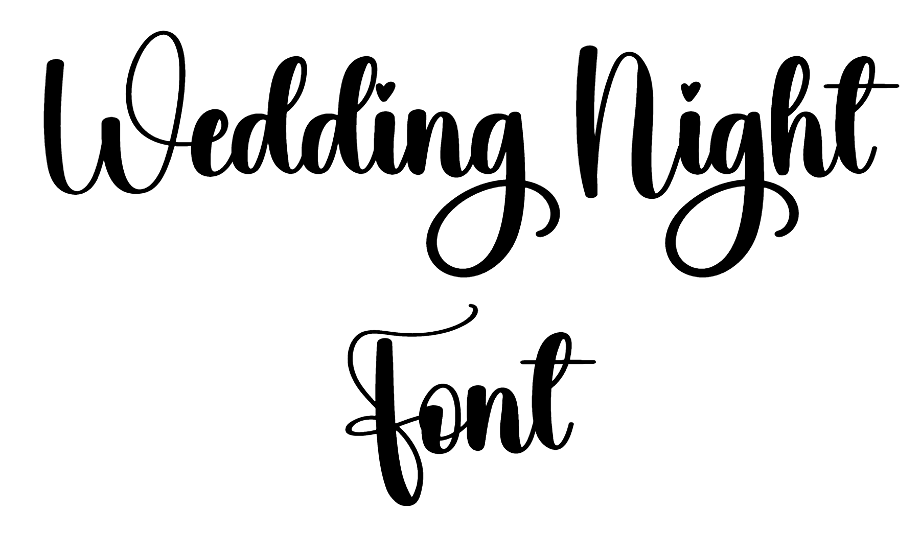 Wedding Night Font Download