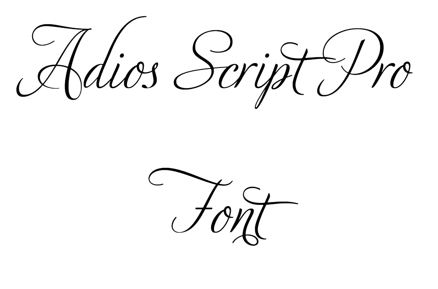 Adios Script Pro Font | DafontStyle