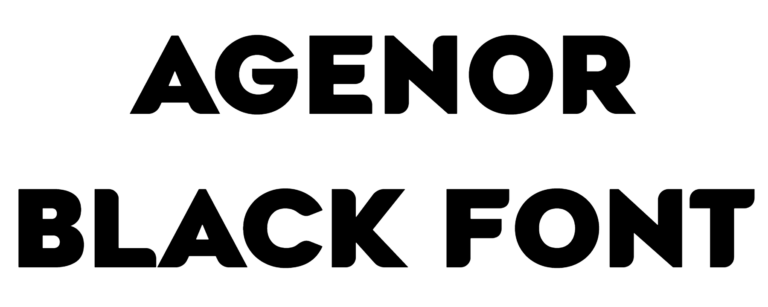 Agenor Black Font Download