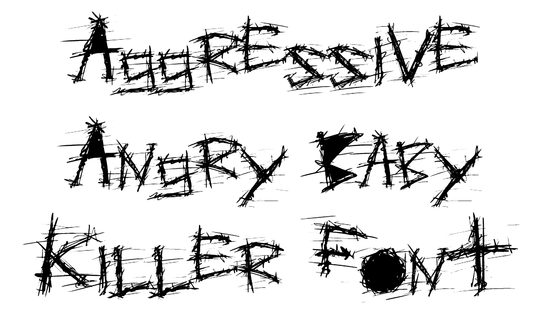 Aggressive Angry Baby Killer Font Download