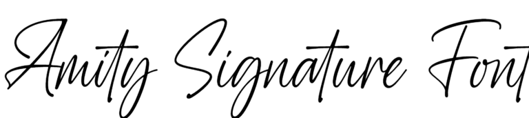 Amity Signature Font Download
