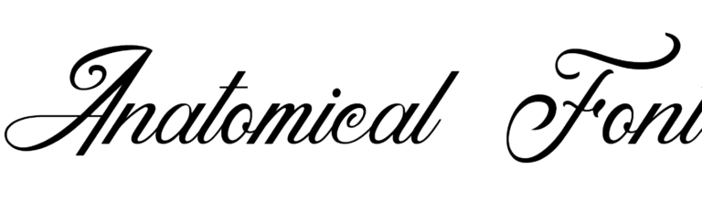 Anatomical Font Download