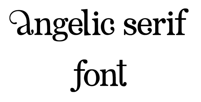 Angelic Serif Font Download
