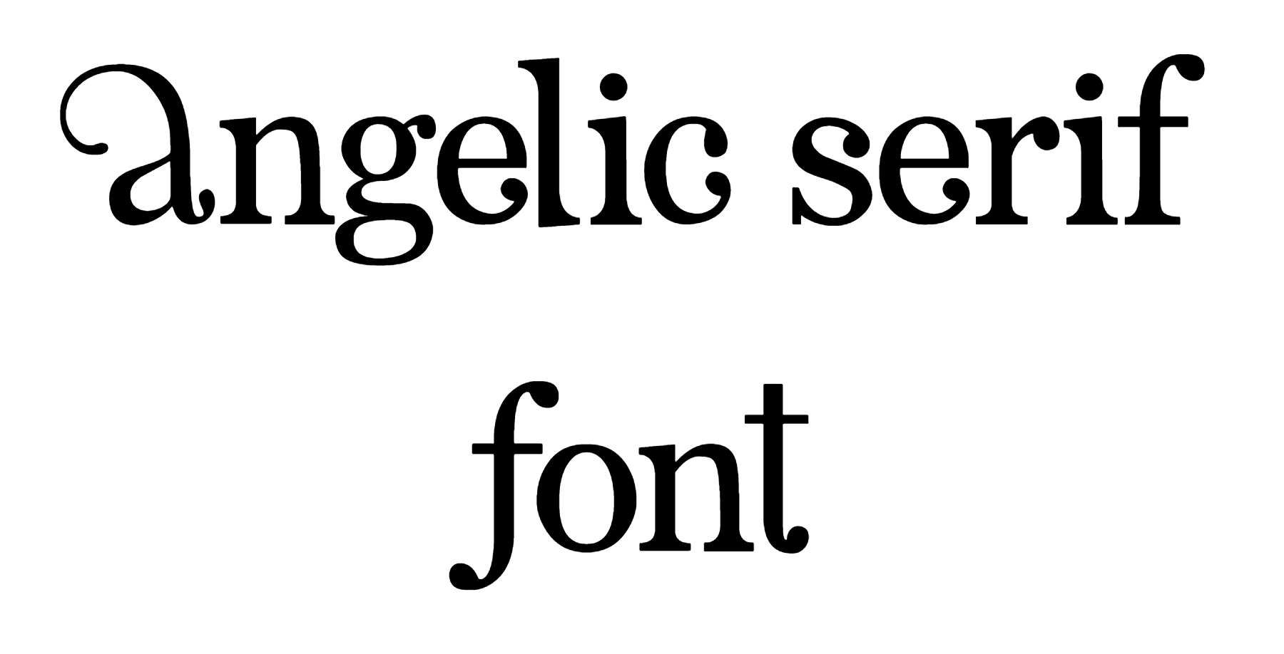 Angelic Serif Font Download