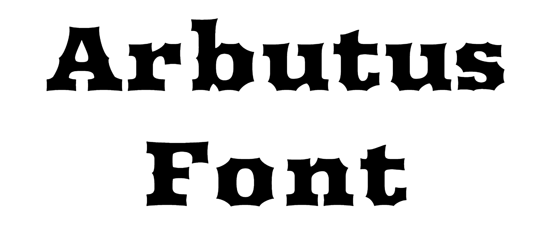 Arbutus Font Download