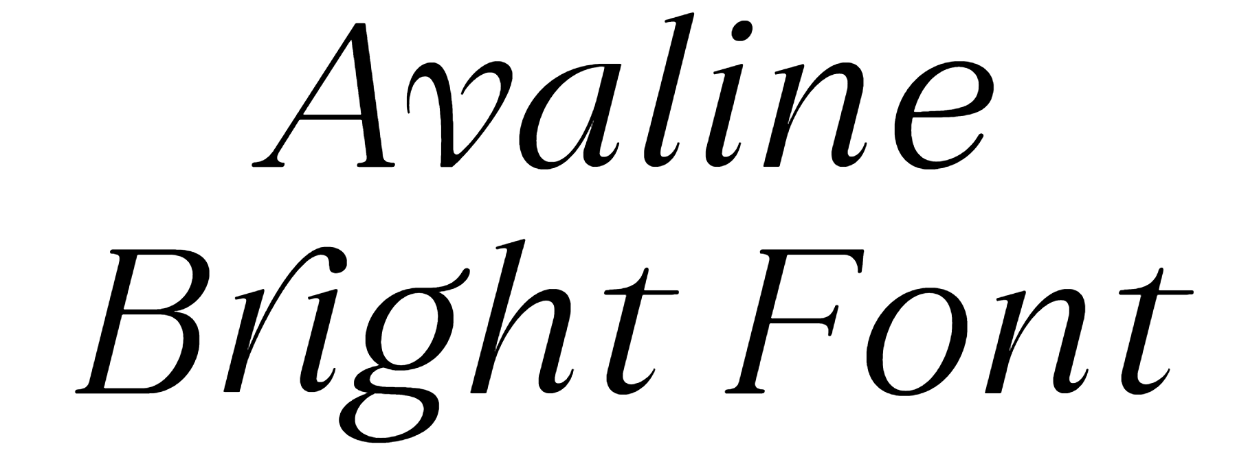 Avaline Bright Font Download