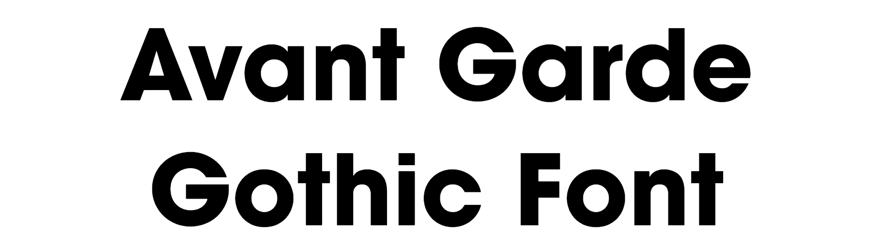 Avant Garde Gothic Font