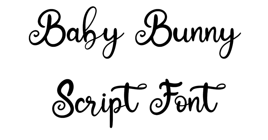 Shay Baby Script Baby Bunny Script Font | DafontStyle