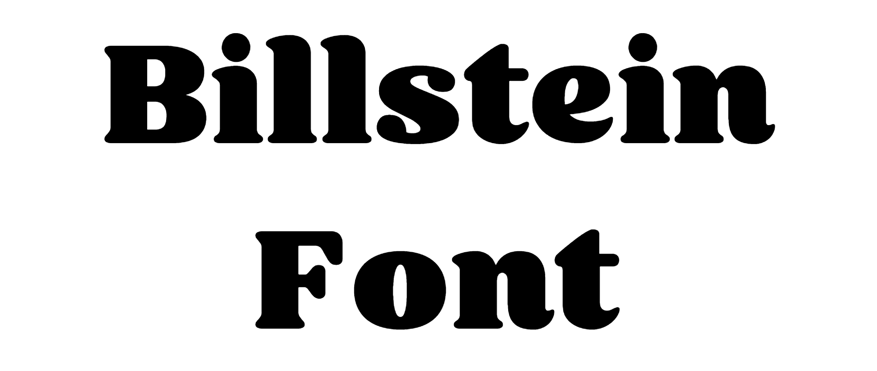 Billstein Font Download