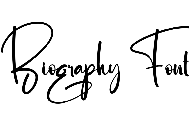 Biography Font Download
