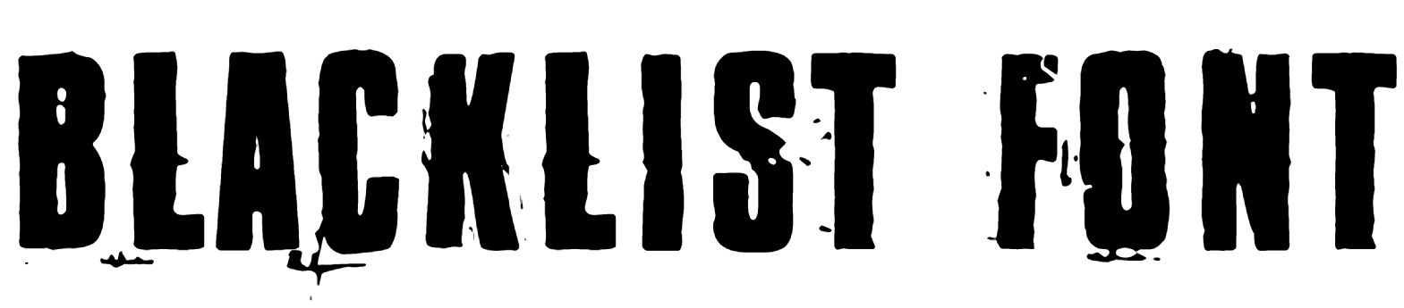 Blacklist Font Download