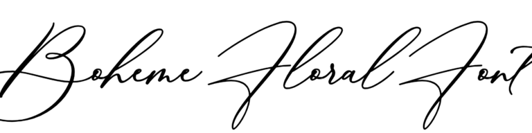 Boheme Floral Font Download, #La Bohemia