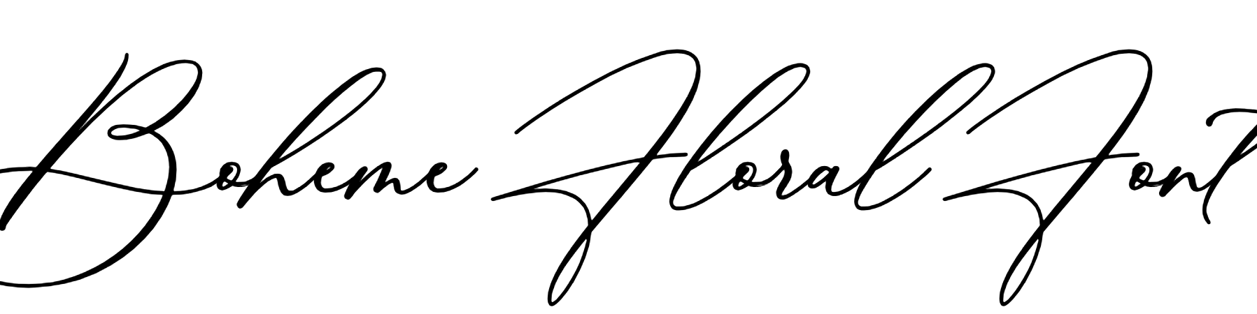 Boheme Floral Font Download, #La Bohemia