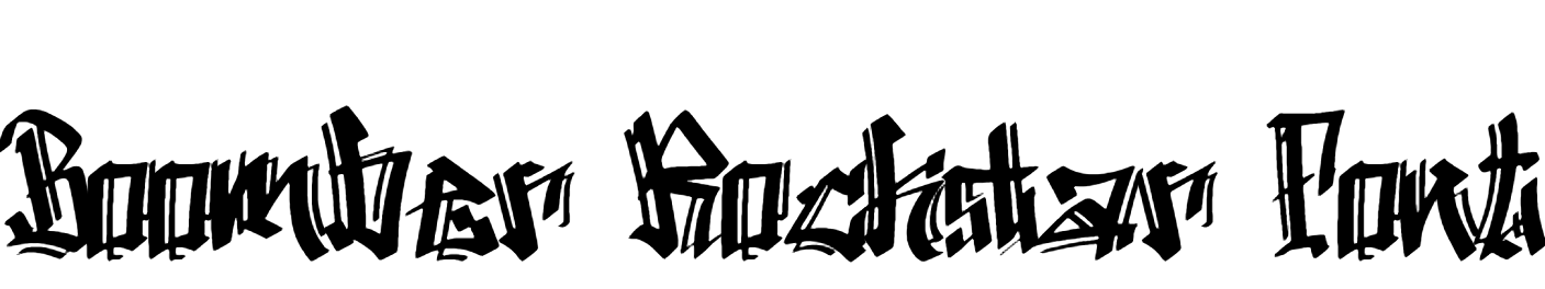 Boomber Rockstar Font Download