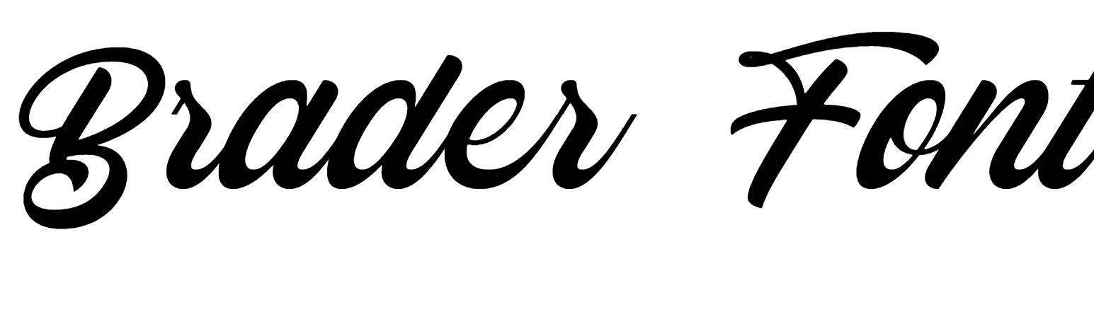 Brader Font Download, Brader script