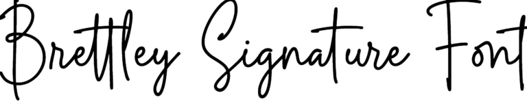 Brettley Signature Font Download, #Modern canva