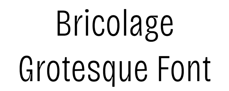 Bricolage Grotesque Font Download