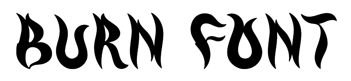 Burn Font Download, Fire Font