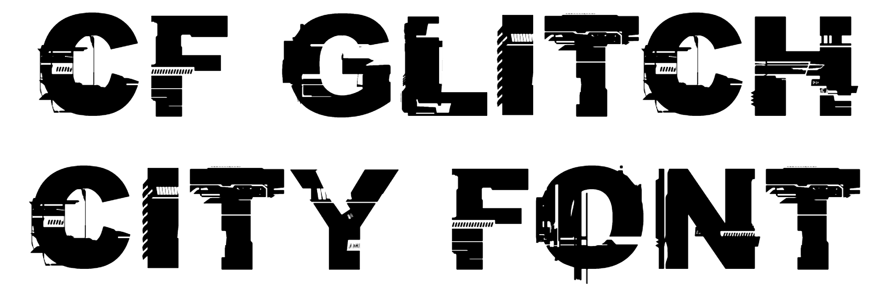 CF Glitch City Font Download